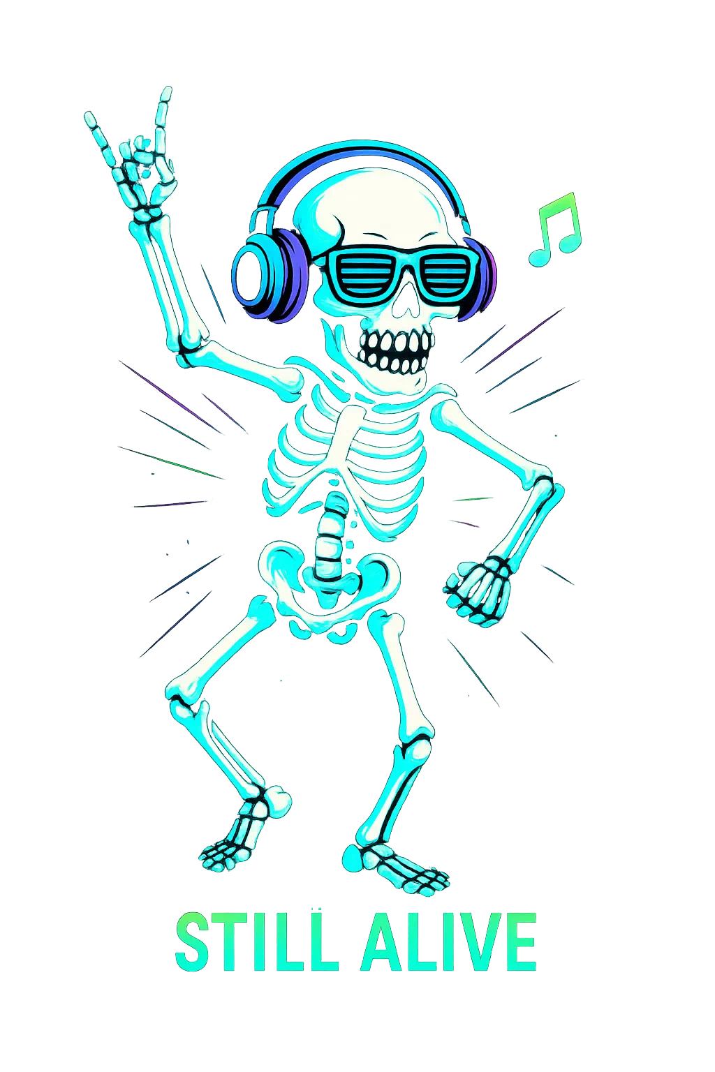 Funky Skeleton Still Alive